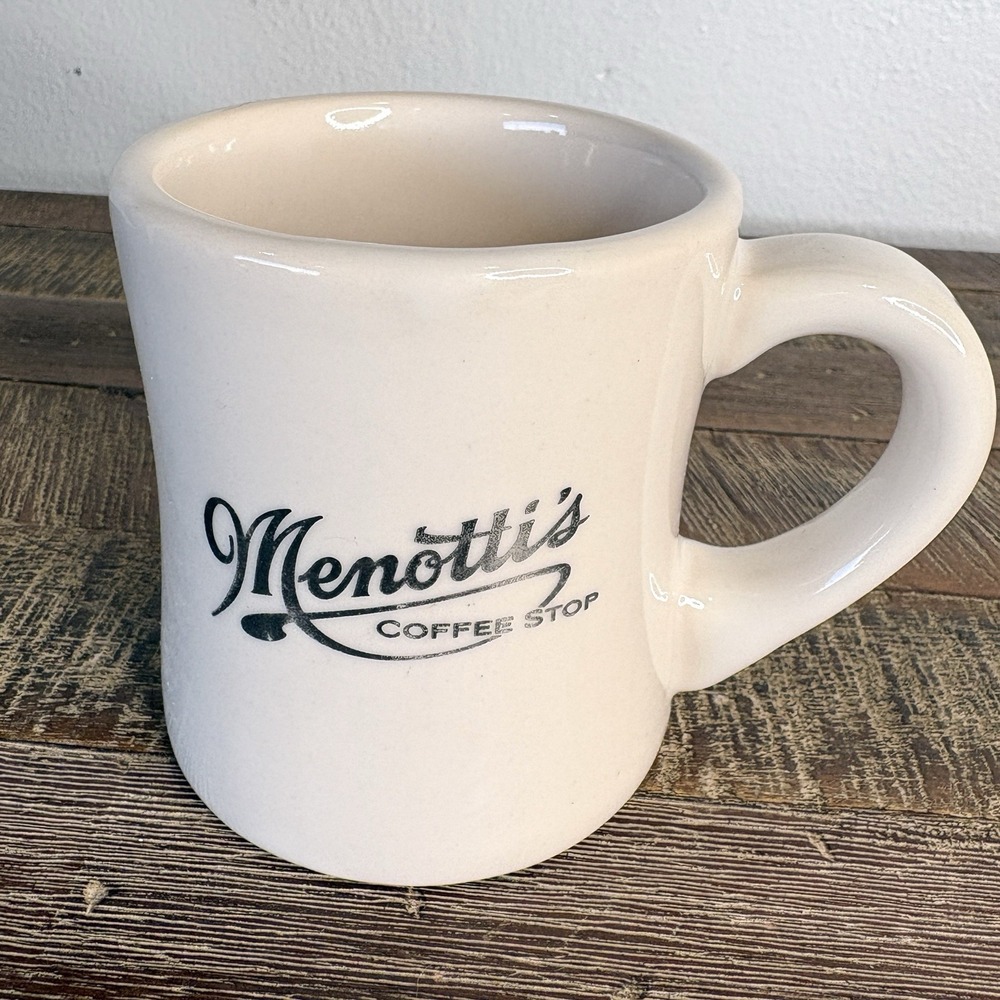 Menotti's Coffee Stop Diner Coffee Mug 8 Oz Ceramic Chunky Venice Beach USA